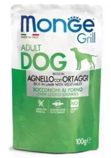 Корм для собак Monge Grill Adult Dog Монж с ягненком и овощами 100 гр. пауч *