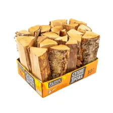 Дрова Supergrill березовые экстра сухие, колотые, в упаковке, камерной сушки, 10 кг, 5 уп.